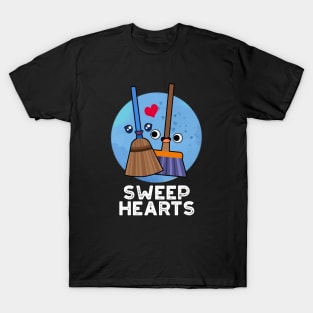 Sweep Hearts Funny Sweet Hearts Broom Pun T-Shirt